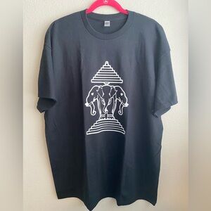 Lao - 3 Elephants T-Shirt Black